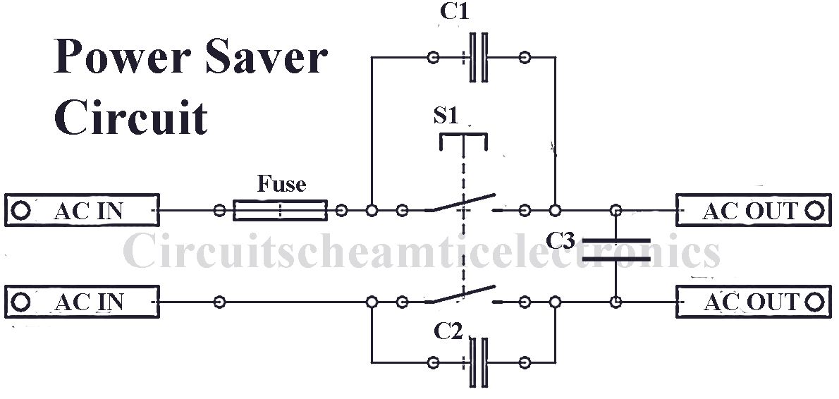 Home Electric Power Saver Circuit Diagram